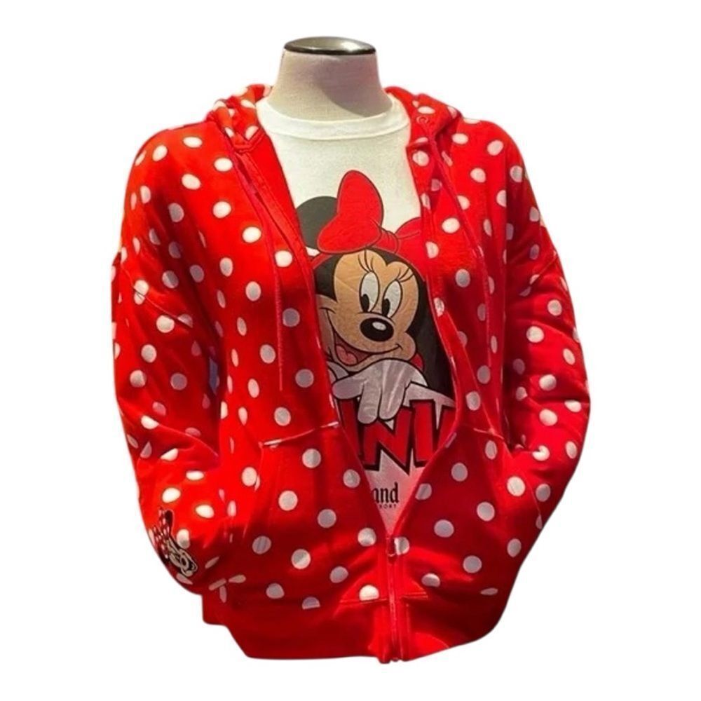 Disney Minnie Red Polka Dot Hoodie